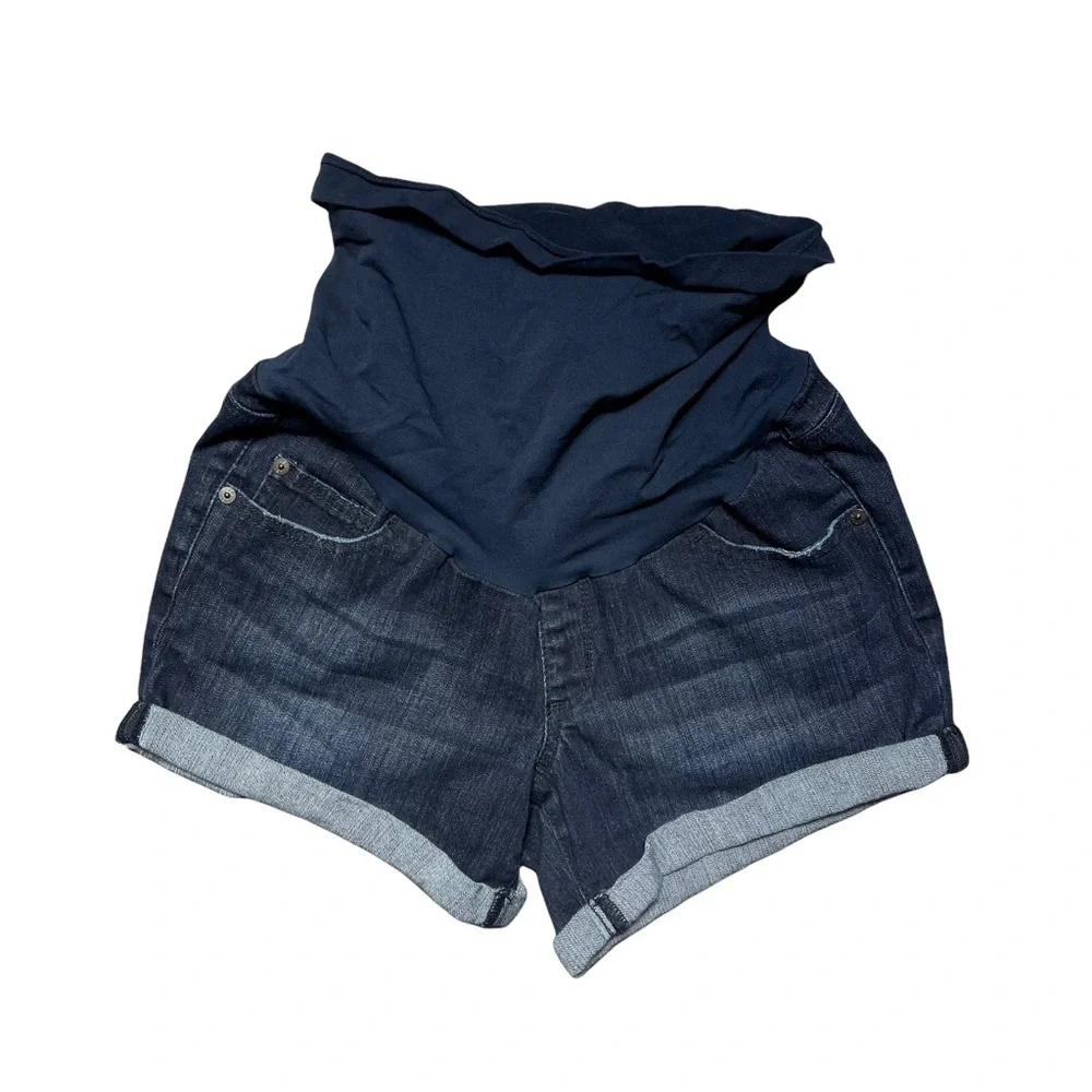 Luxe Essentials Denim L.E.D. Maternity Denim Jean Shorts M